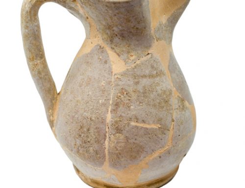 0078_18.S121-1.601 – Boccale in maiolica arcaica monocroma bianca di produzione pisana